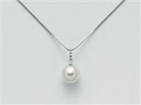 Collar Miluna Mujer in Oro blanco Perla 0.03 Ct PCL5850 - PCL5850